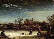 Rembrandt Peale Winter Landscape oil painting artist